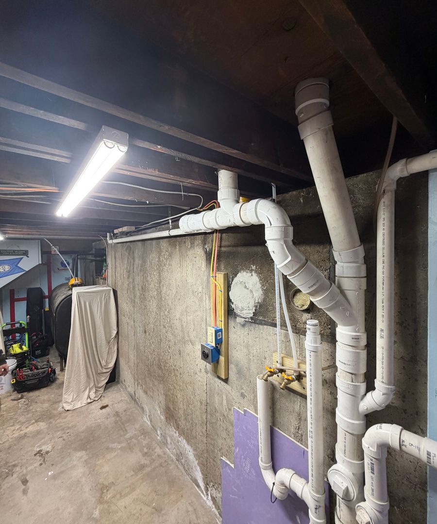 Drain cleaning project handled by White Birch Plumbing for a clogged residential drain